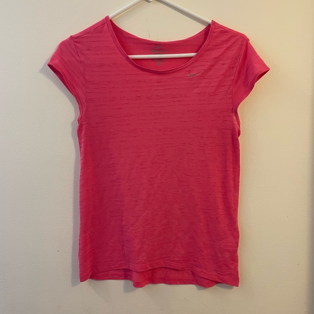 Pink Nike Dri Fit Workout Top